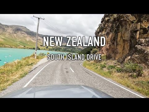 NZ South Island Scenic Drive in 4K
