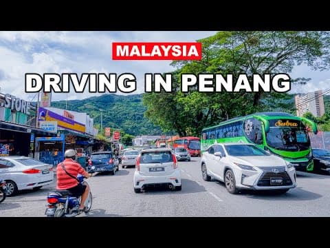 🇲🇾8K - Driving In Malaysia | Penang City Tour 🚗