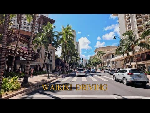 Waikiki Driving in 4K | Honolulu, Hawaii