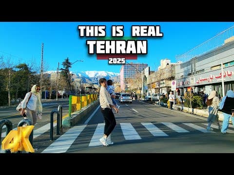 Is Iran Safe? Exploring the Longest Street in the Middle East – Tehran’s Valiasr Street 2025 | 4k