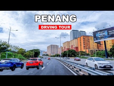 Driving In Malaysia | George Town To Penang Airport 🚘🏙️